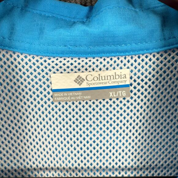 Columbia PFG Tamiami Fishing Shirt Men's XL Blue Button Up Vented Outdoors READ - Picture 5 of 11